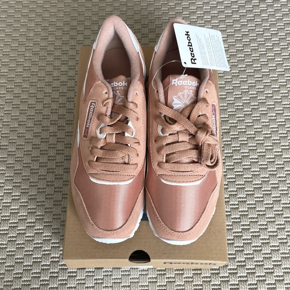 Reebok Classic Nylon Sneakers in Pink - Picture 1 of 6